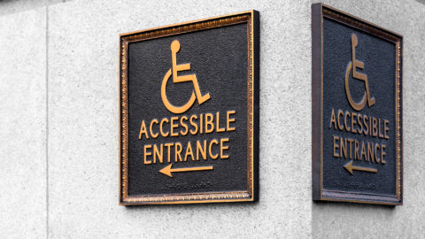 accessible entrance historical building