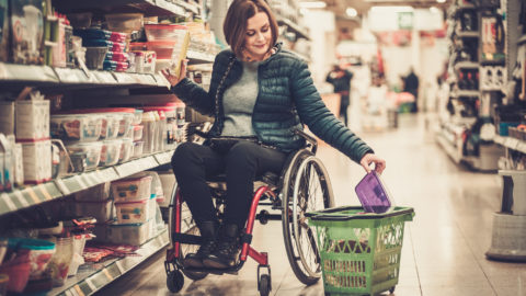 wheelchair shopping
